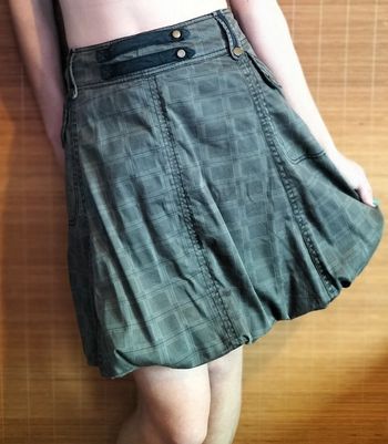 Jupe ballon à carreaux Promod Taille 42