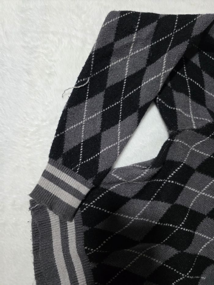 Pull cardigan gilet gris - photo numéro 6
