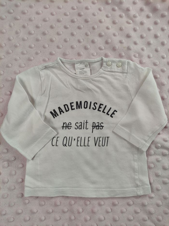 Lot de 3 sweatshirts manches longues Kiabi taille 6 mois - photo numéro 8