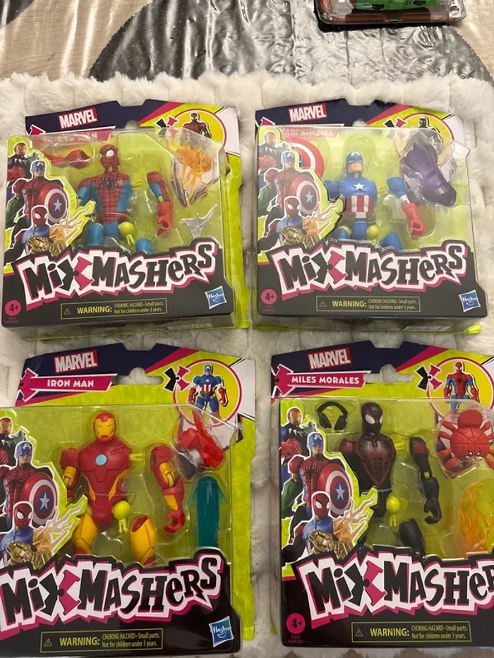Lot de 4 mix mashers Marvel