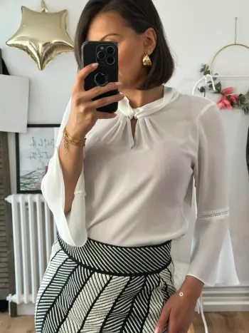 Blouse Karl Lagerfeld blanche taille 36