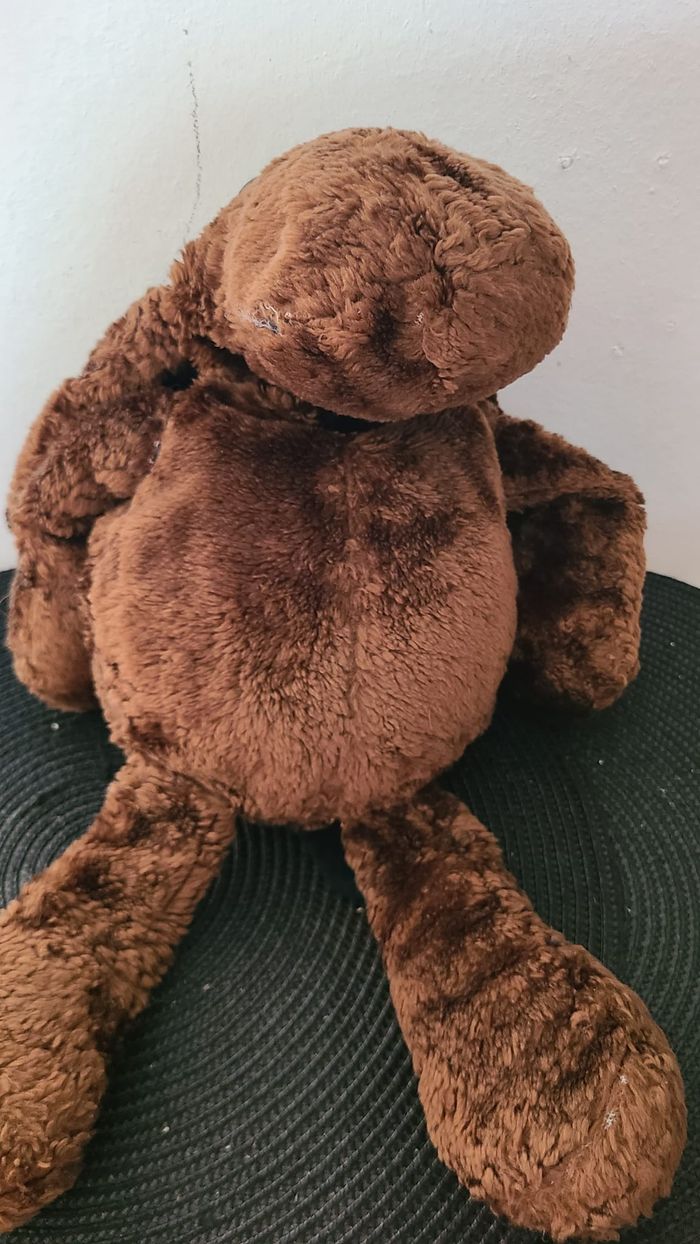 doudou vintage chien marron corps souple - photo numéro 6