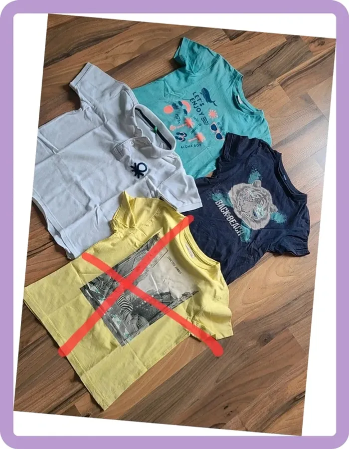 Lot de 3 t-shirts polos 8 ans