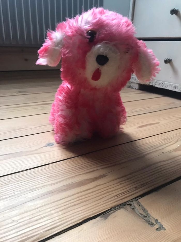 Peluche rouge vintage