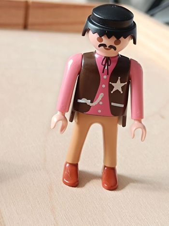 Playmobil shérif avec moustache 🤎1994