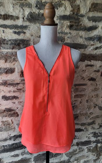 Débardeur corail fluo Cache Cache Taille 40