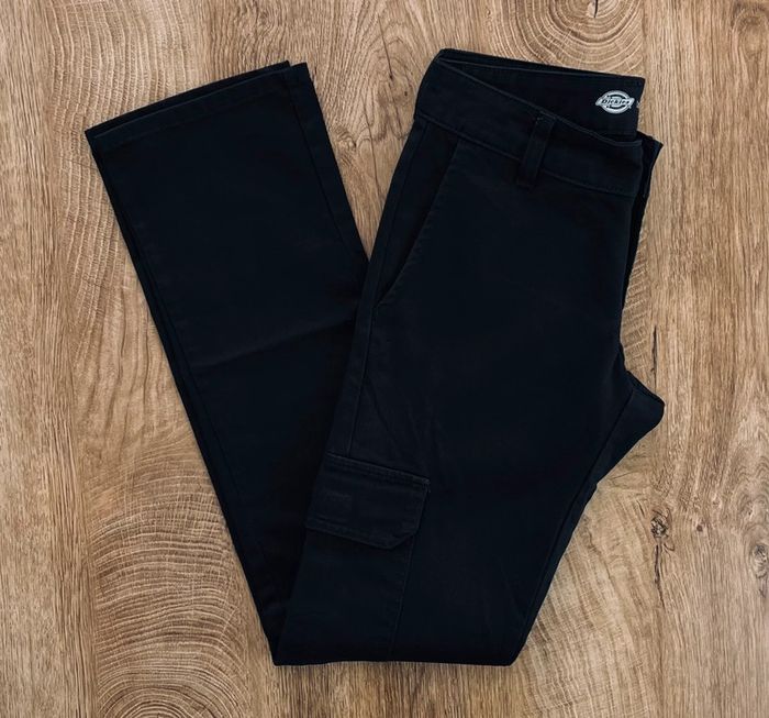 Pantalon cargo noir Dickies Straight pour femme, taille W 26 (36 taille française) - photo numéro 5