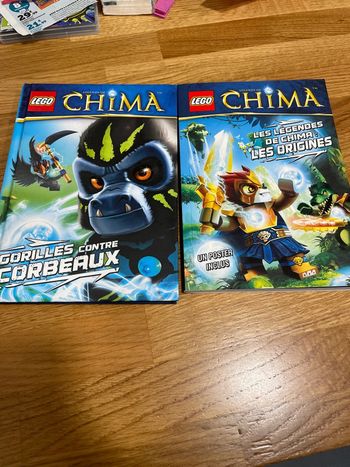 Lot 2 livres lego Legends of Chima