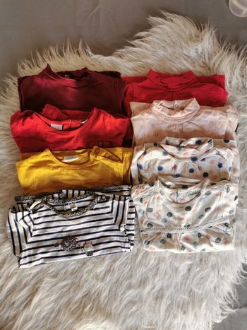 Lot de 8 t-shirts manches longues