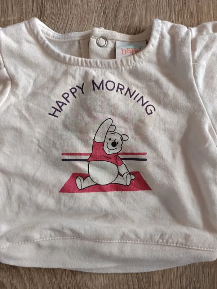 Ensemble beige Winnie l'ourson bébé 1 mois Disney Baby - photo numéro 4