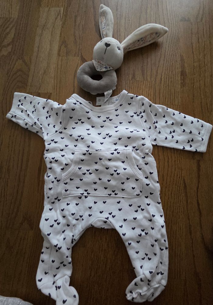 Lot 3 pyjamas chaud bout chou 1 mois - photo numéro 3