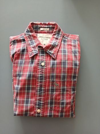 Chemise à carreaux rouge M 
