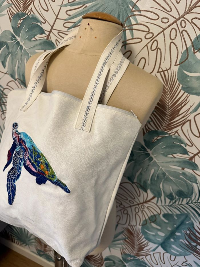 Sac besace en cuir Turtle La réunion 🇷🇪 - photo numéro 3