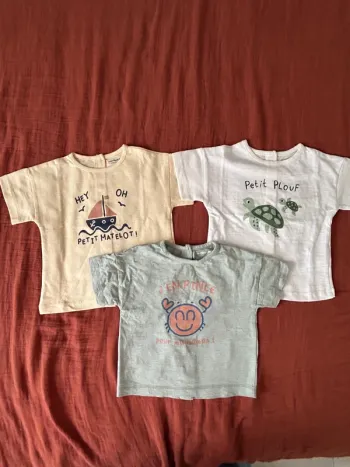 Lot 3 t shirt Verbaudet