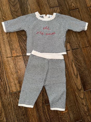 Ensemble en maille Bout’chou 1 mois