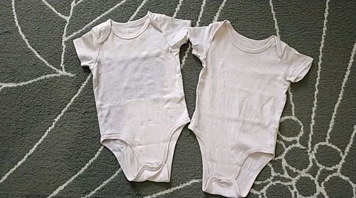 Lot 2 bodies manches courtes 12 mois