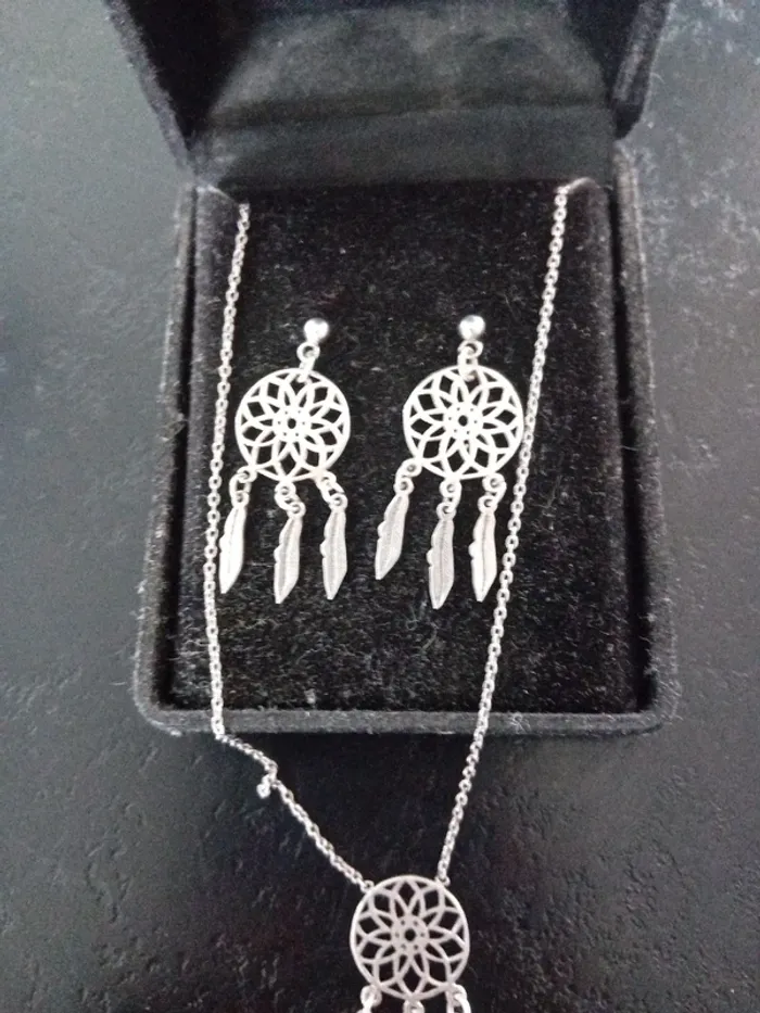 Parure collier et boucles d oreille - photo numéro 2