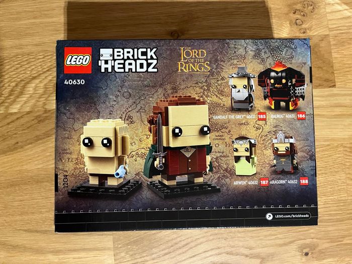 Lego 40630 NEUF et scellé - Brickheadz - Frodon et gollum- Le Seigneur des Anneaux - photo numéro 2