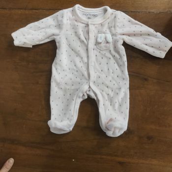 Pyjama fille velours naissance 0 mois