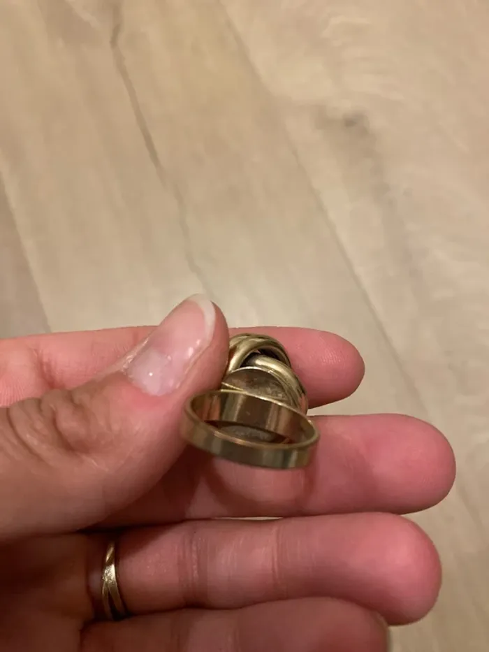 Bague perle dorée - photo numéro 3
