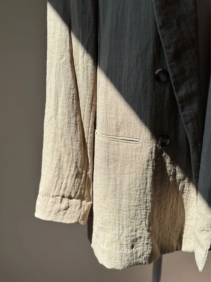 Blazer vert kaki H&M – Taille 40 - photo numéro 5