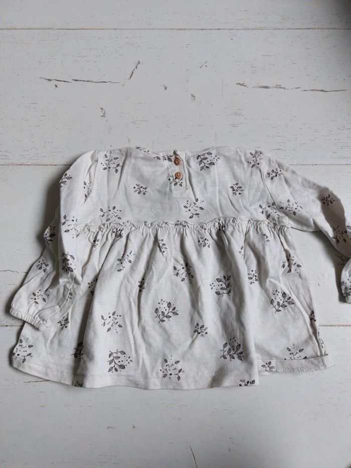 T-shirt manches longues Zara Taille 9-12 mois - photo numéro 3