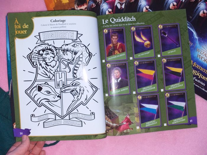 Lot Album d'activités + 80 cartes jeu complet - Harry Potter Wizarding World - photo numéro 8