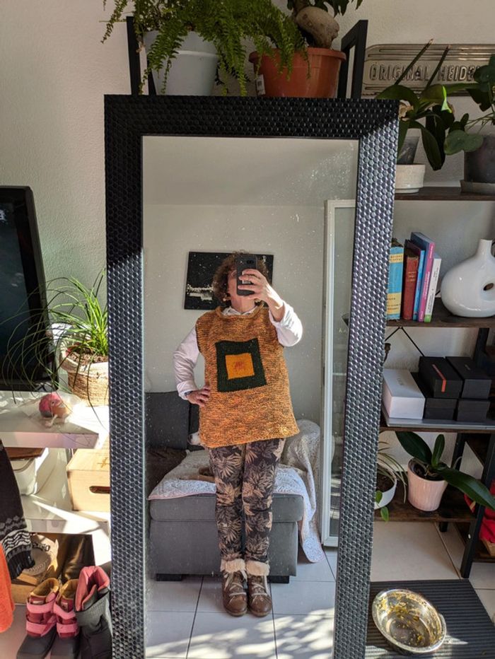 Grand pull sans manches fait main XL - photo numéro 10