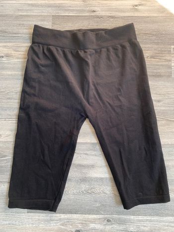 Short noir style cycliste en coton taille unique