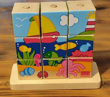 Puzzle à cubes sur le thème Marin - Goula (DISET)
