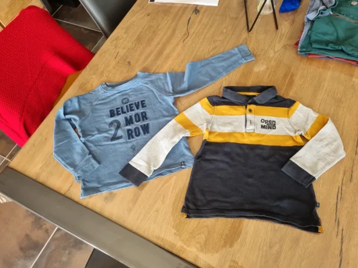 Lot 2 maillots longues manches