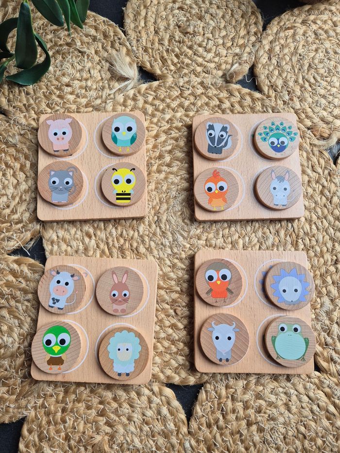 Jeu de mémo en bois - photo numéro 2