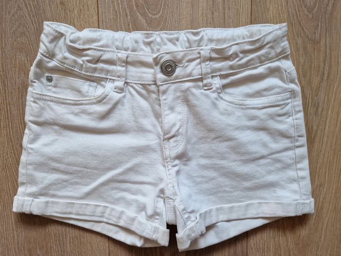 Short fille C&A en jean blanc 140