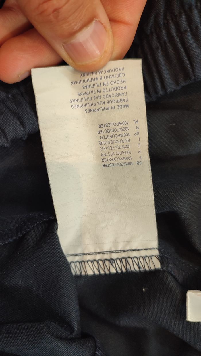 Vêtement Homme pantalon pantacourt Reebok bleu marine taille M #Retrostreet - photo numéro 6