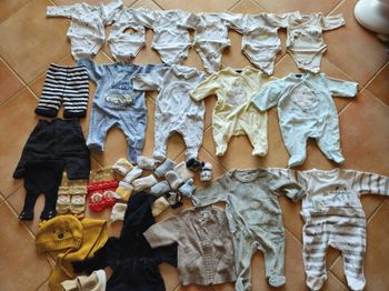 Lot 1 mois garcon pyjamas bodies pantalon tee shirt