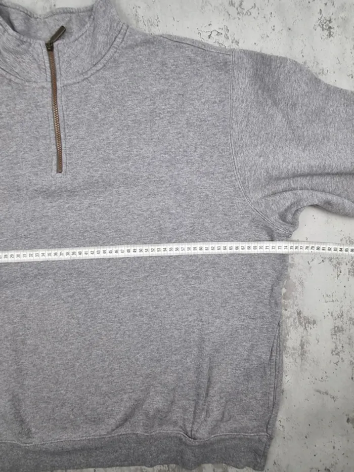 Sweat half-zip L.L. Bean gris clair – Taille XXL Homme - photo numéro 7