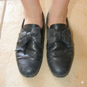 mocassin en cuir marine Taille 33 Mod8 (occasion bien portés)