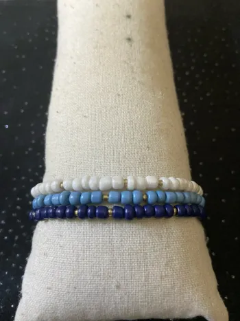 Bracelets bleus océan