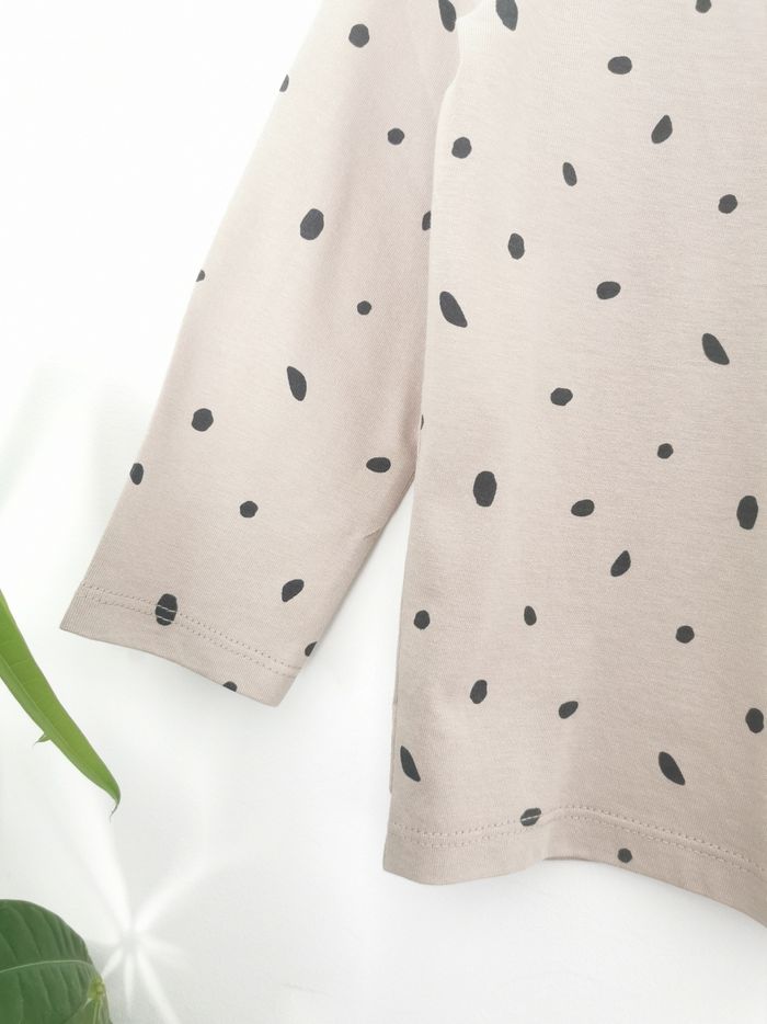 Tee-shirt taupe imprimé manches longues H&M 1.5/2 Ans - photo numéro 4