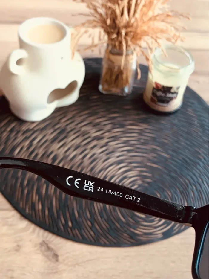 Lunettes de soleil noir unisexe - Sans marque - photo numéro 4