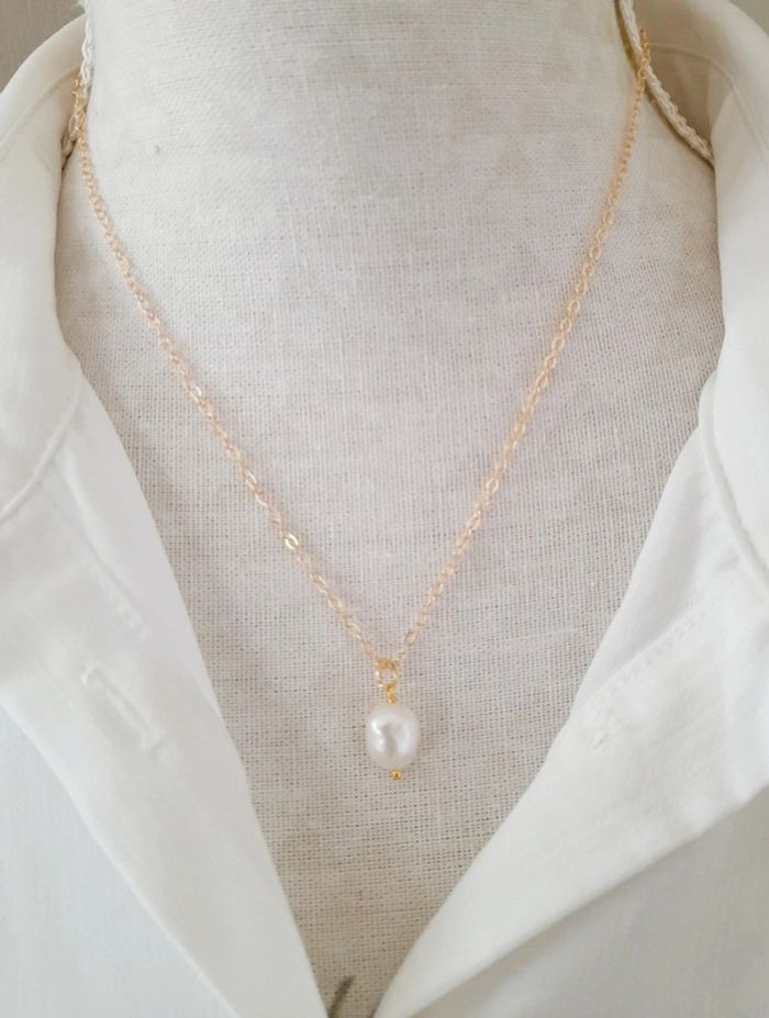 Collier perle d eau douce véritable - photo numéro 3
