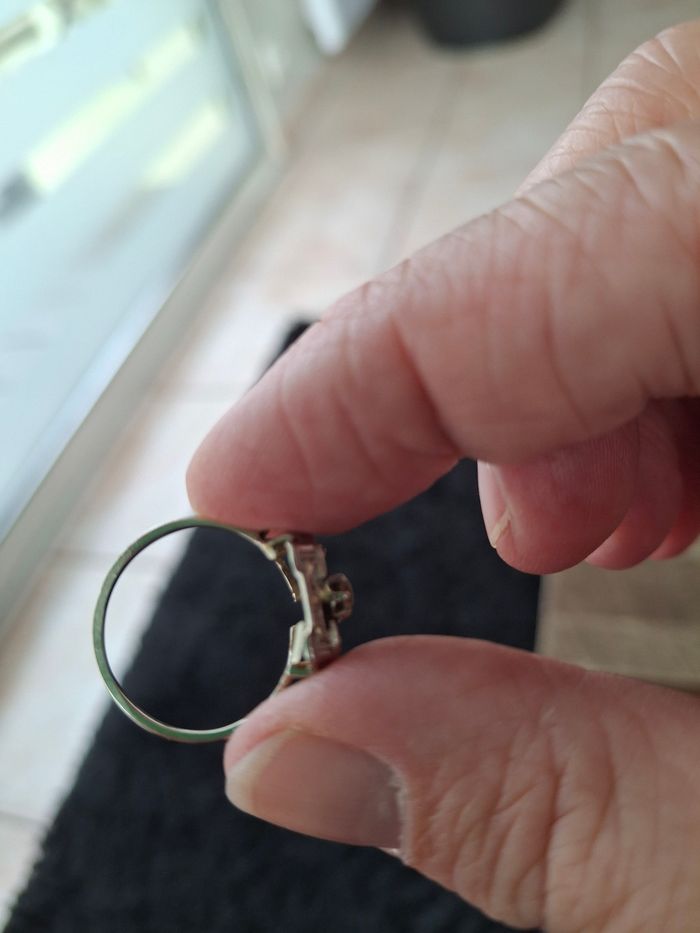 Bague art et déco or blanc et diamant - photo numéro 4