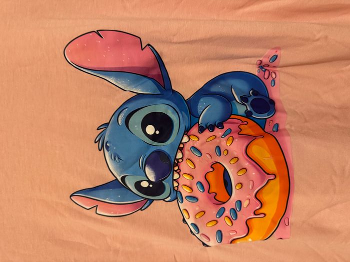 Tee-Shirt Stitch rose 11 ans - photo numéro 2