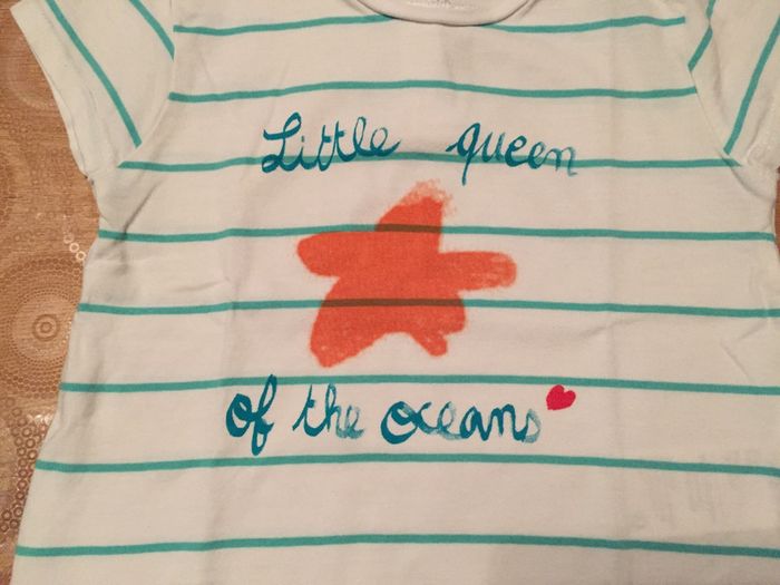 Tee-shirt rayé, fille, Vertbaudet. Taille 18 mois - photo numéro 2