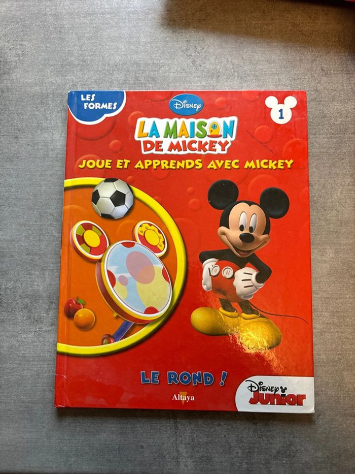 Livre Disney, la maison de Mickey, joue et apprend avec Mickey le