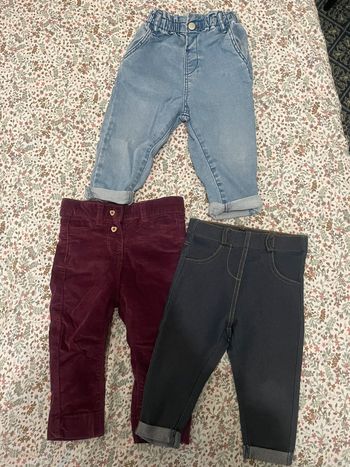 Lot de 3 pantalons 12 mois