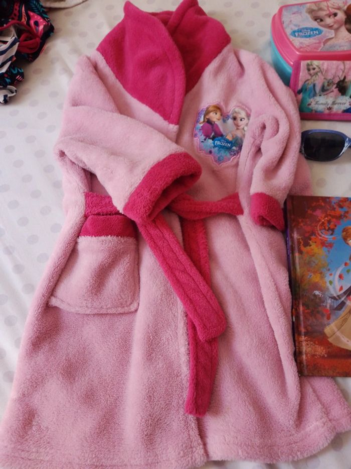 Peignoir de bain reine des neiges et accessoires - photo numéro 3
