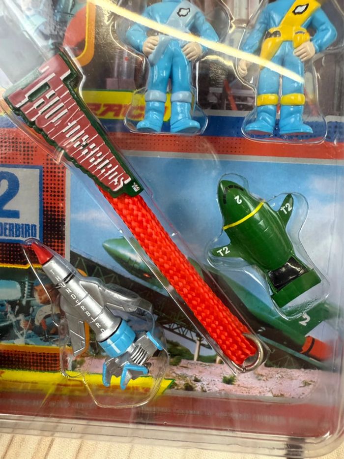 Collector Thunderbirds Unifive Scott Virgil Shinsha Figure Strap #1 #2 Vehicle Pilot 1999 - photo numéro 9