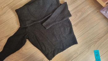 Pull asymétrique noir sur épaule H&M T36 parfait état