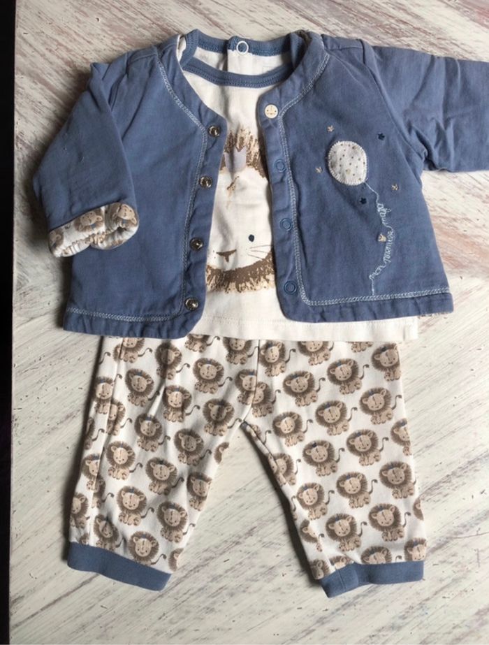 Ensemble 3 pièces « Mon Premier Major » 1 mois